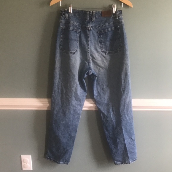 Vintage lee 90’s high rise elastic waist tapered mom jeans. Retro comfy size 8P - Picture 8 of 13